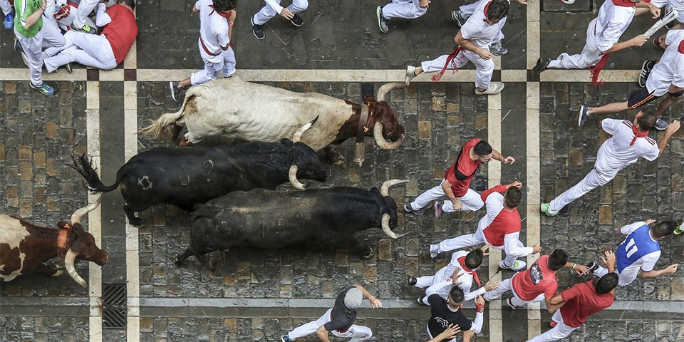 Stierenrennen Pamplona afgelast wegens coronacrisis
